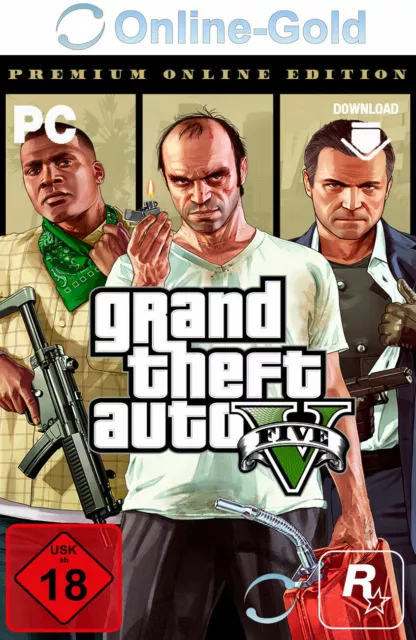 GTA 5 - Grand Theft Auto V: Premium Online Edizione - PC Download Codice - [IT]