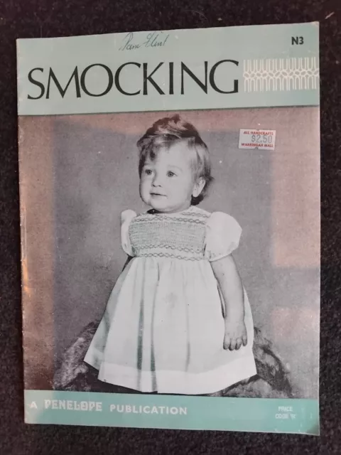 A Penelope Smocking Publication N3 Lovely Patterns Dress 1-3 Years Old. Used. GC