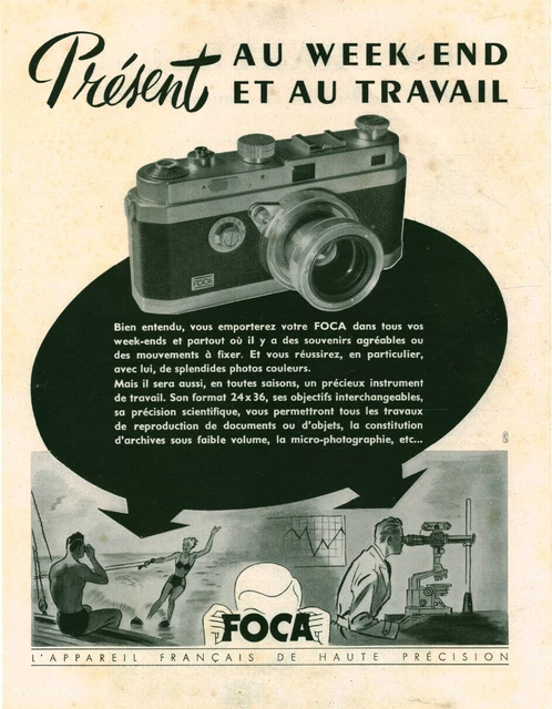 Présentoir D'Appareil Photo Vintage – Réplique Originale FOCA (Neuf, Décoration)