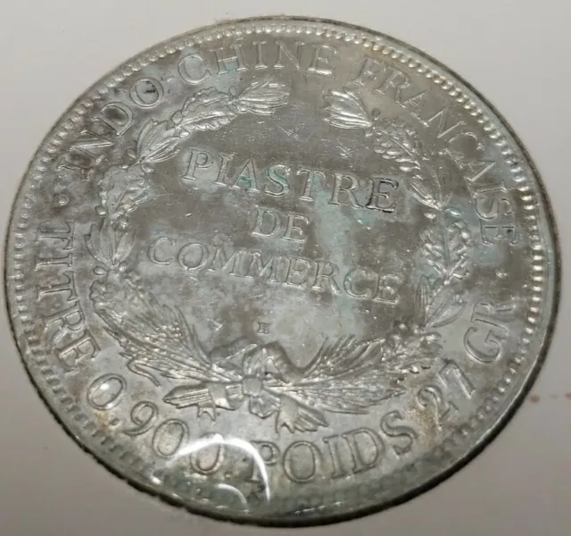 French Indo-China: 1921 Piastre - SILVER