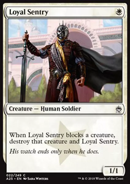 MTG 4x LOYAL SENTRY - SENTINELLA FIDATA - A25 - MAGIC