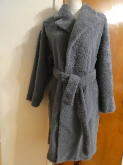NWT Theory Authentic Metal Blue Shearling Fur Coat Size M NWT Theory Authentic Metal Blue Shearling Fur Coat Size M