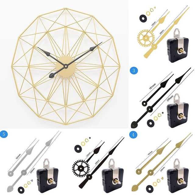 Kit Meccanismo Orologio Al Quarzo Buwei - Movimento Silenzioso Con Lancette, Batteria AA, Per Riparazioni E Fai Da Te