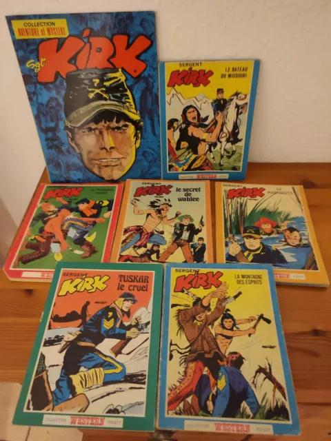 Sergent Kirk d'Hugo Pratt en Sagédition lot de bandes dessinées