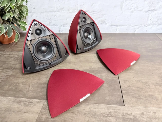 BANG & OLUFSEN B&O BeoLab 4 Active Loudspeakers - Poppy Red - PowerLink ...