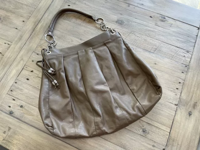 M&S Autograph Large Leather Hobo Tote Grab Bag