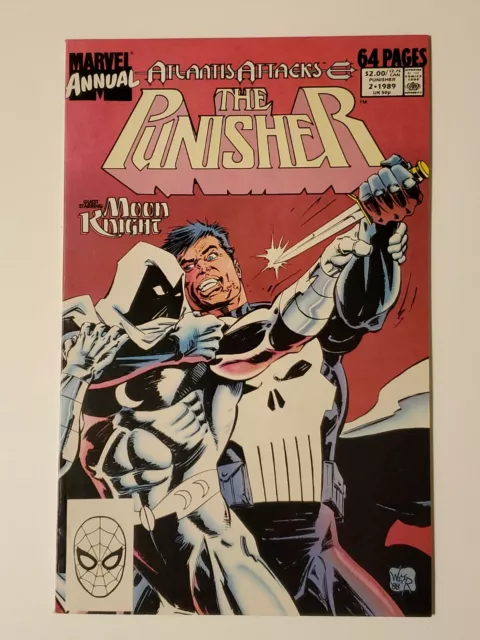 Punisher Annual #2 Atlantis Attacks 1st Mtg W/ Moon Knight Conan The Barbarian