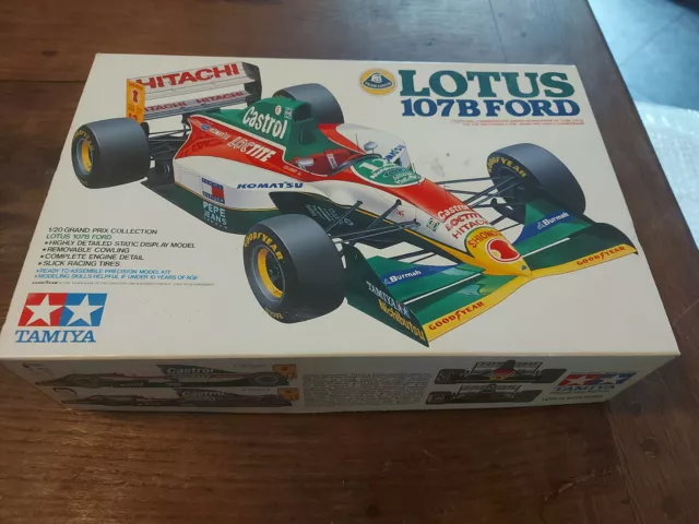 maquette 1/20 TAMIYA F1 LOTUS 107B FORD modèle 20038, état neuf à construire !
