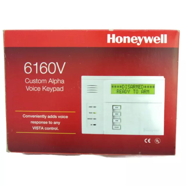 Honeywell 6160V Ademco Custom Talking Alpha Display Keypad ~ NEW IN BOX ~