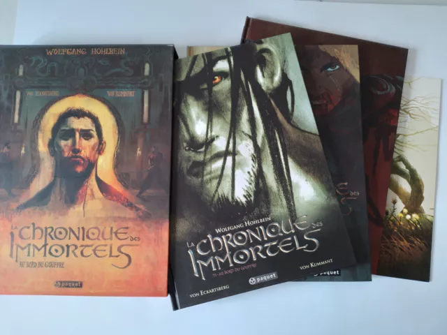 La chronique des immortels coffret trilogie + affiche + dédicaces