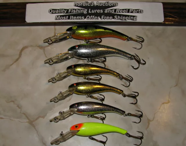 6 Cordell Wally Diver Crankbait Bass Walleye Fishing Lures 2 Sizes *T23-13