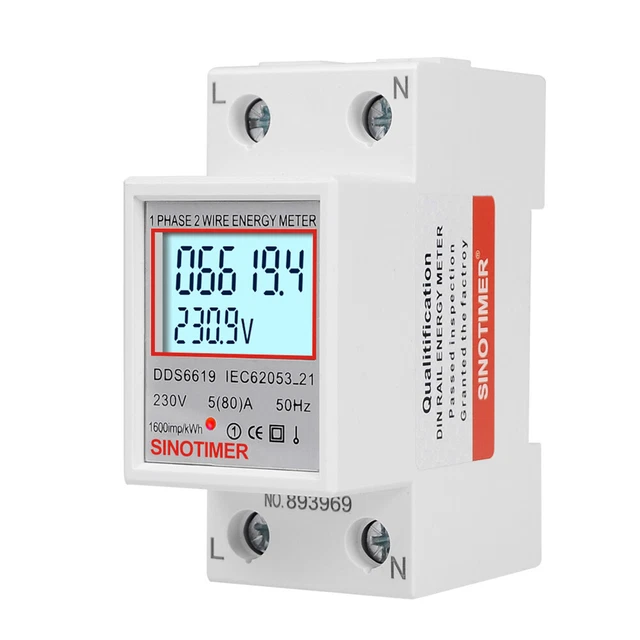 DIGITAL ELECTRICAL LOAD Analyzer 220V 230V KWH Electric Meter for ...