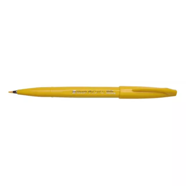 PentelArts Faserschreiber Brush Sign Pen, gelb