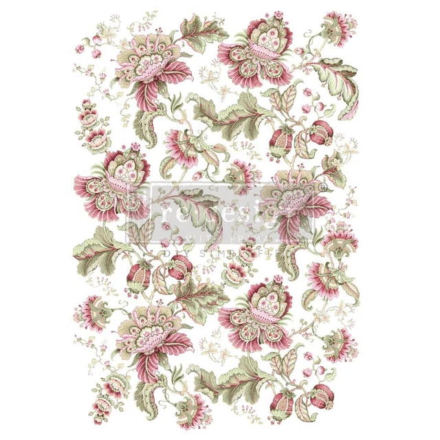 Prima Marketing Re-Design Dekor Transfers 24""x35""-Boho Paisley RE665531
