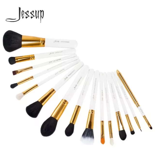 Jessup 15Pz Pennelli per trucco professionale Set Fondotinta taper trucco