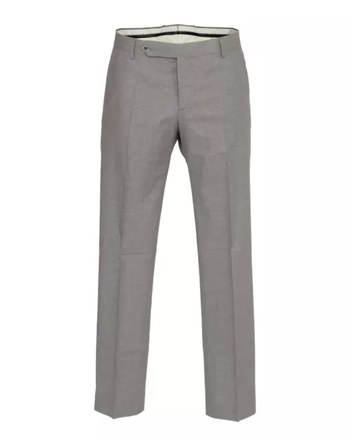 NWT ENTRE AMIS PANTS stretch cotton trousers grey luxury Italy us 33
