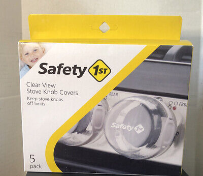 Safety 1st Clear View Stove Knob Covers 5-Pack Baby Proofing Stove Guards
