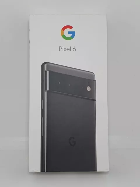Caja Vacía Genuina para Google Pixel 6 - Negro Tormentoso - con Todos los Accesorios