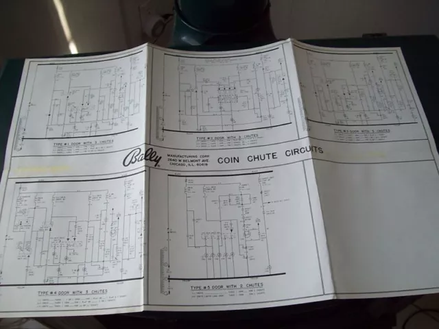 Bally Coin Circuits Schematics original