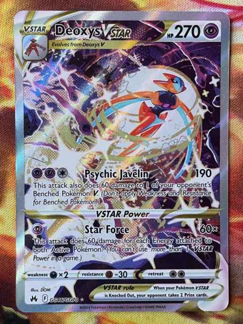 Deoxys Vstar - GG46/GG70 Crown Zenith Gallery Pokemon - MINT – The