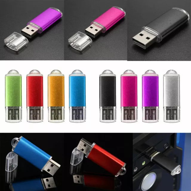 10 PACK - USB 2.0 Flash Drive Pen Memory Stick Thumb U Disk Storage Gift Lot A+ 2