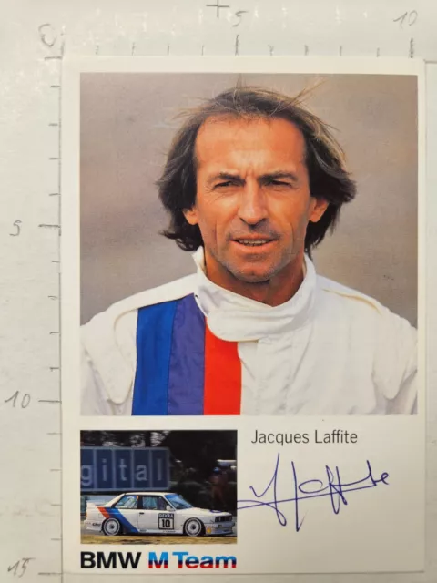 Jacques Laffite BMW M3 Team Bigazzi STW DTM Autogrammkarte orgin sign!