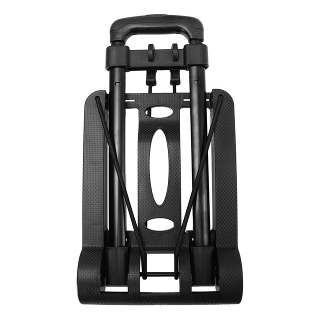 Trolley pieghevole carrello pieghevole per carichi pesanti nero viaggi