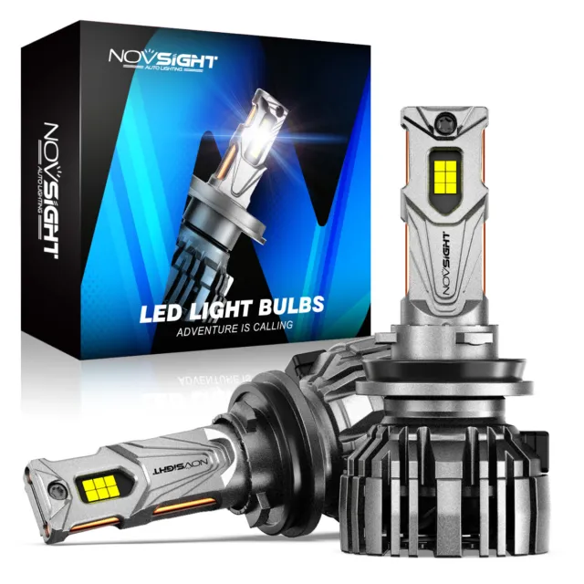 NOVSIGHT 140W 30000LM H11 H8 H9 LED Headlight Conversion Bulbs Kit 6500K White