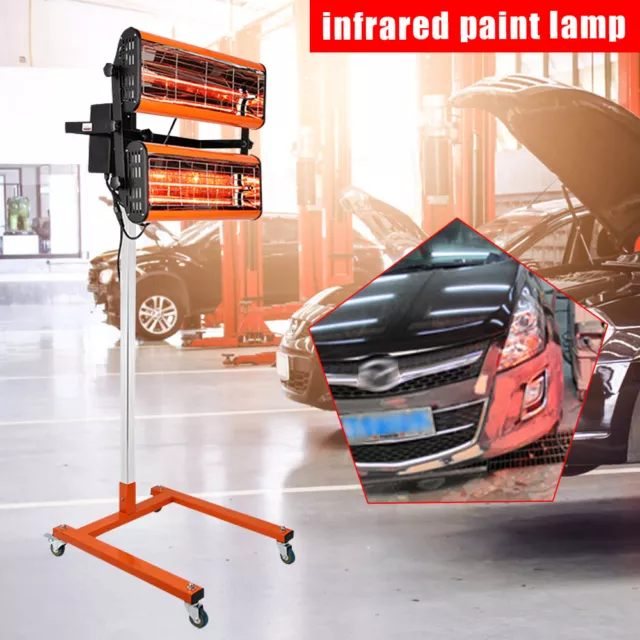 2 x 1000 W faretti a infrarossi essiccatori vernice radiatore riparazione smart spot
