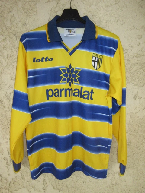 Maillot PARMA A.C 1999 vintage home PARME LOTTO maglia shirt trikot L/S S