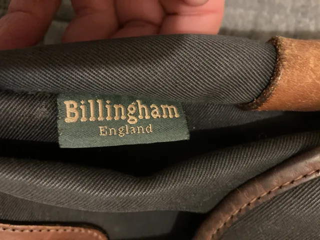 Billingham Hadley Pro Camera Bag Black Canvas Tan Leather Olive Lining - Used. 3