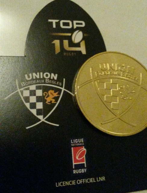 3 Jetons Monnaie De Paris – RCT Toulon, Lyon… Top 14 Rugby 2017 – Neufs Sous Rouleau