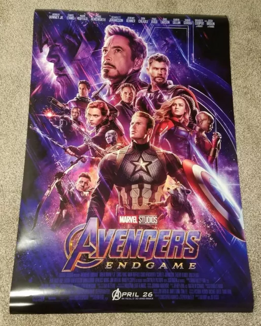 Avengers Endgame original double sided 27"x40" poster