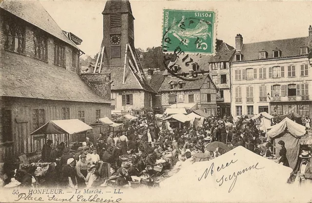 Carte Postale Honfleur Calvados Le Marche