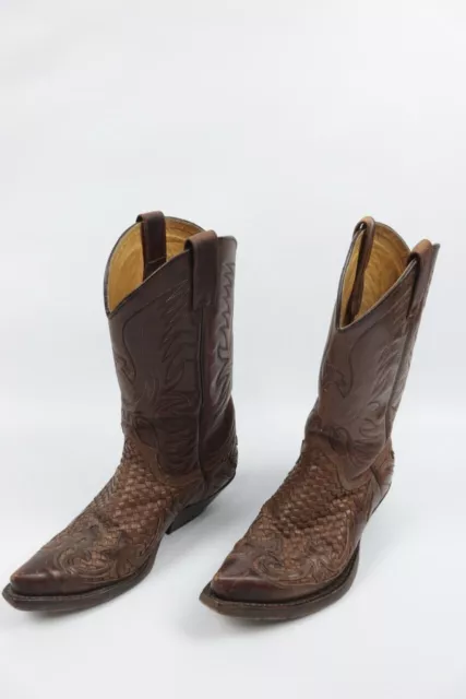 SENDRA LEATHER COWBOY Boots Size USA 6 1/2 EU 37 $185.00 - PicClick