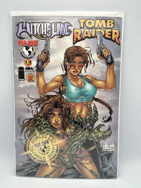 Top Cow Comics - Witchblade Tomb Raider #1/2: Dynamic Forces Exclusive Gold Foil