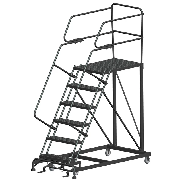 Ballymore Rolling Work Platform Overall Height 96 in Steps 6 Cap 800 lb