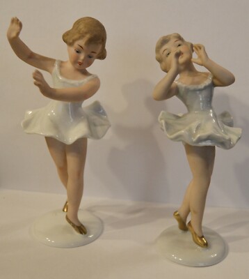 Statuina Capodimonte Coppia Che Danza Ballerini 
