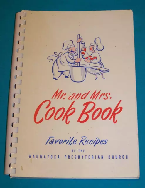 Wauwatosa WI Presbyterian Church Cook Book circa 1959 Cookbook Wisconsin