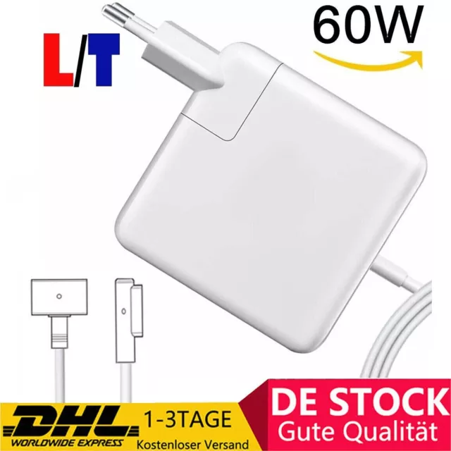 60W Für-Apple MagSafe Power Adapter Netzteil Ladegerät Für-MacBook Pro L/T-Tip !