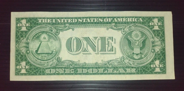 1935G $1 Blue SILVER Certificate X8375. Very Fine, Old US Paper Money Currency! 3
