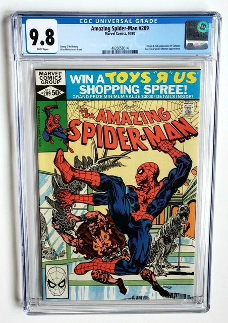Amazing Spider-Man #209 Cgc 9.8 1980 +1St App & Origin Calypso+ *Kraven Film!*