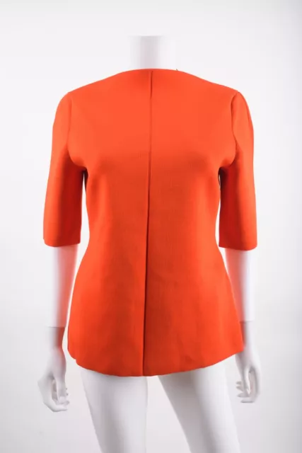 Proenza Schouler Womens Compact Viscose Knit Top Shirt  L Orange NWT