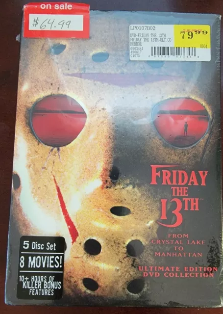 Friday The 13Th Sealed Boxset :Crystal Lake to Manhattan Ultimate edition, DVD