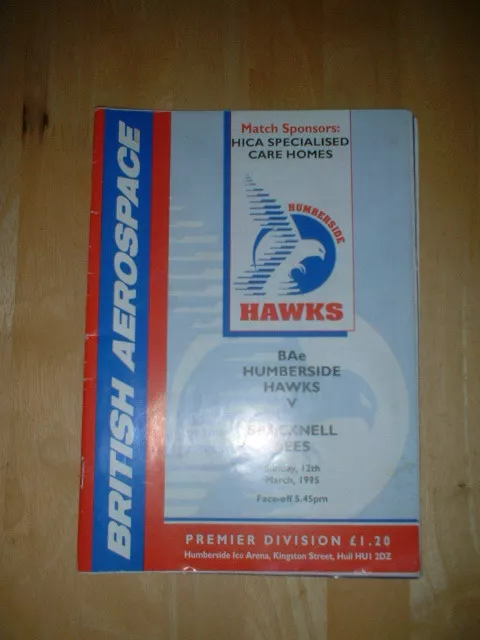 1994/95 Humberside Hawks V Bracknell Bees  Ice Hockey 12/3