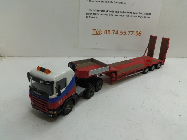 Tekno Danemark – Scania 76 – Camion Citerne Béton Rouge – échelle 1:50 – Zamac