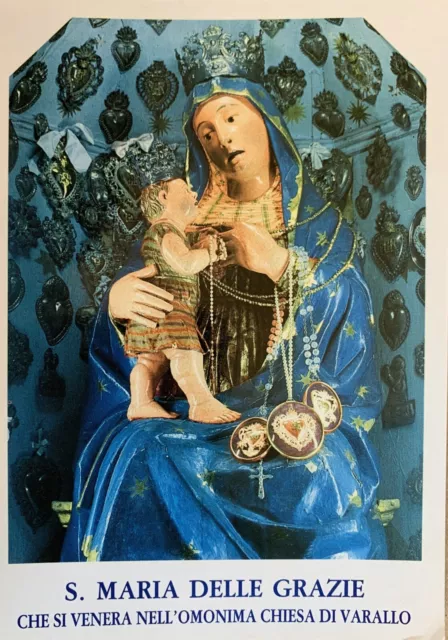 Cartolina Santino Madonna delle Grazie Varallo Sesia Vercelli Non viaggiata