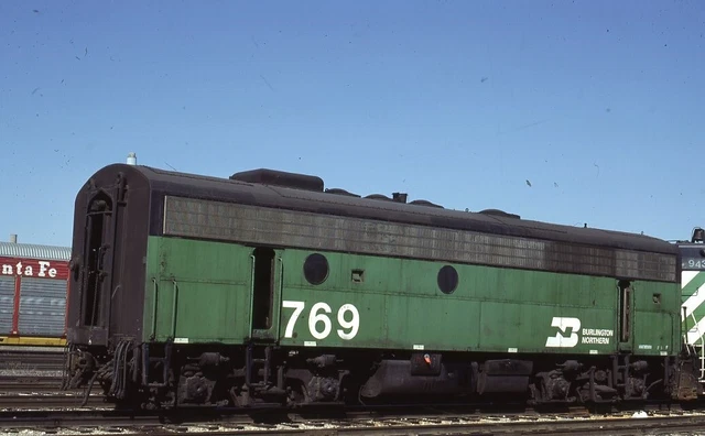 BN BURLINGTON NORTHERN Railroad Train Locomotive 769 MINNEAPOLIS MN Photo Slide