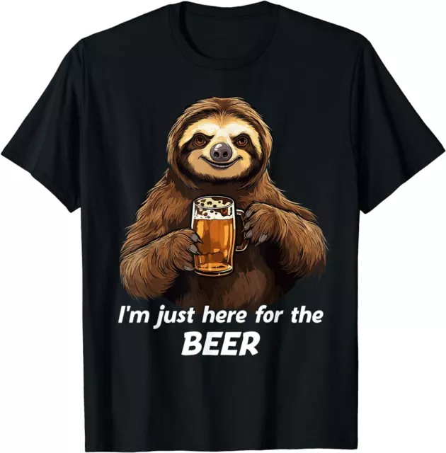 BEST TO BUY Funny I'm Just Here For The Beer Funny Sloth Lover Gift T-Shirt