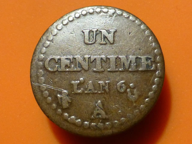 UN CENTIME - DUPRE - L'AN 6 A - U de REPUBLIQUE A ETUDIER ! DOUBLE ?